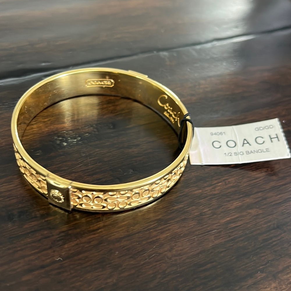 Coach Gold Bangle